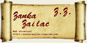 Žanka Zailac vizit kartica